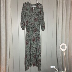 Summum Woman Amsterdam Floral Green Dress